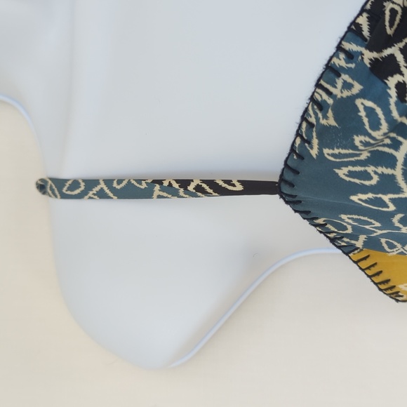 BCBGMaxAzria | 100% SILK Patchwork Babydoll Dress - Picture 7 of 14